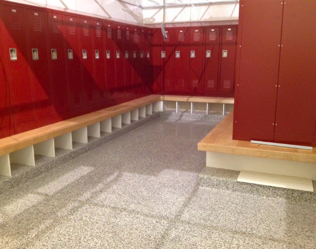 Locker Room With Stontec Floors