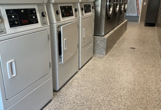 Stontec Flooring In A Commercial Laundry Room