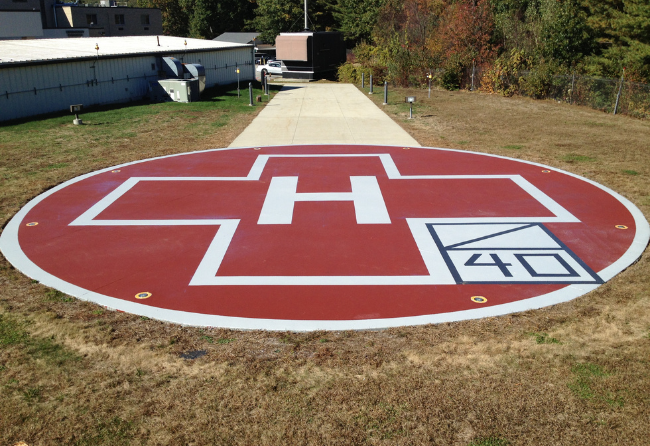 Helipad With Stondeck FD4 Urethane Flooring