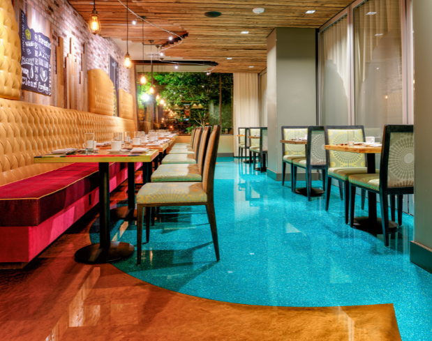 Glitz Floor In A Hotel Restaurant