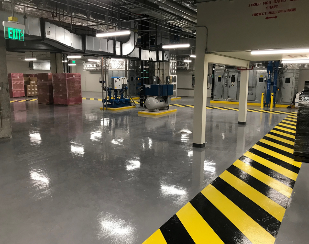 Stongard Flooring In A Hospital Mechanical Room