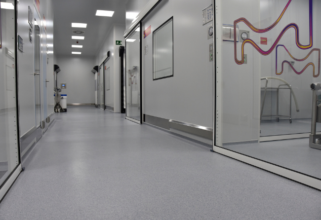 Pharmaceutical Clean Room With Stonblend GSI Flooring