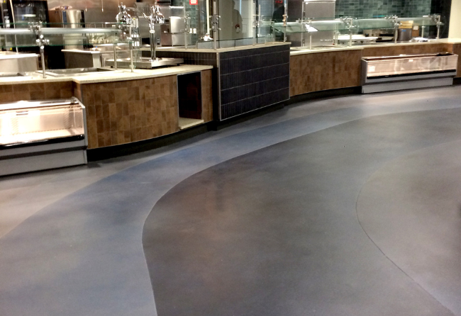 University Food Court With Polished Flooring