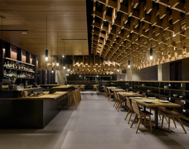 Stoncrete Flooring In A Restaurant Dining Area