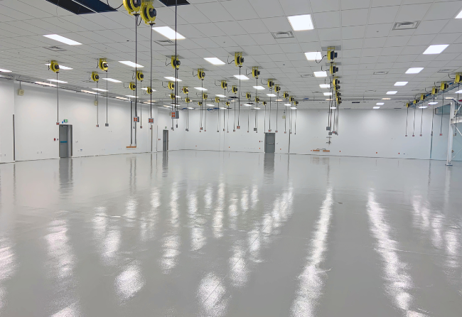 Epoxy Flooring For Aerospace Assembly Area