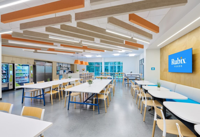 Cafeteria At Food Manufacturer Reflect Flooring
