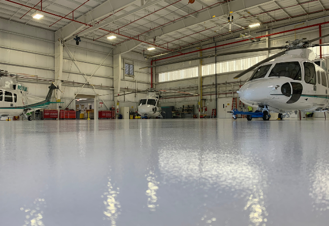 Stonclad HT In Aircraft Hangar