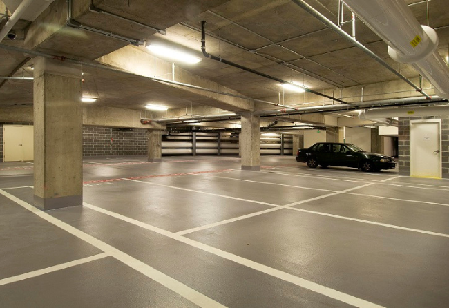 Parking Garage With Stondeck Flooring