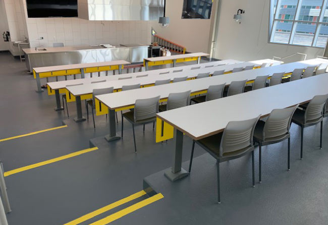 LATTC Culinary Training Kitchen Antimicrobial Flooring