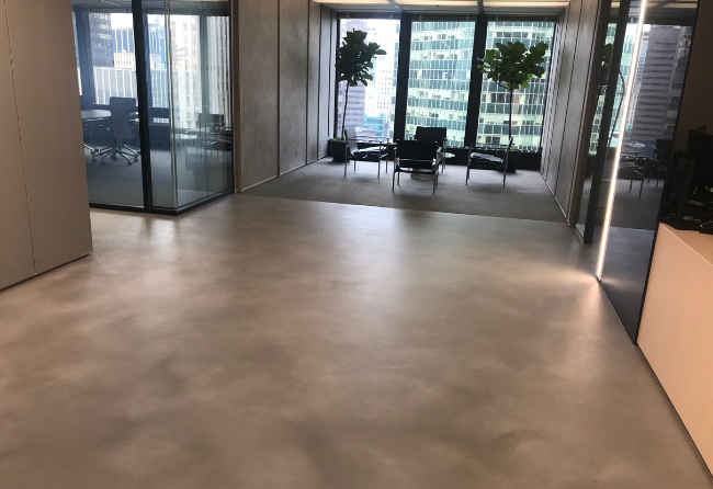 Corporate Corridor Polished Liquid Elements Flooring