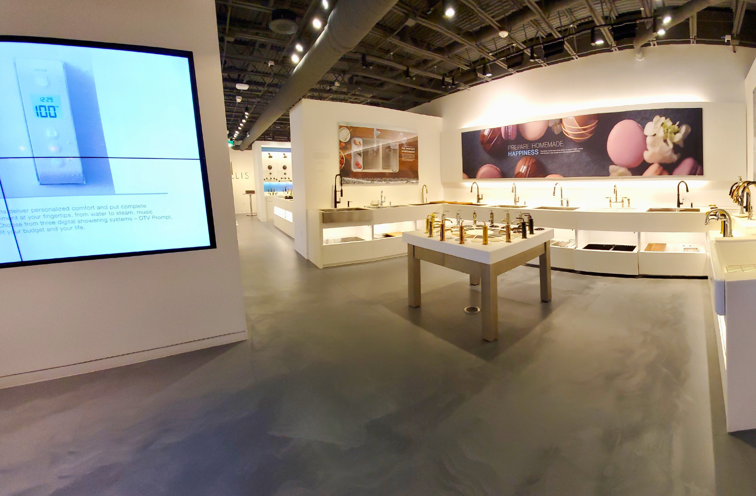 Kohler Showroom With Smooth Flooring By Liquid Elements