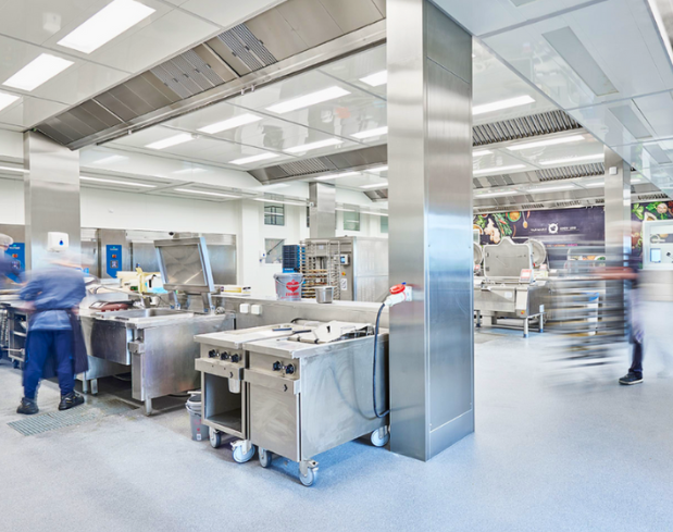 Commercial Meal Prep Kitchen With Stonshield UTS Flooring