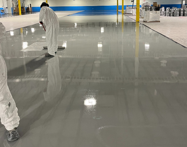 Stonlux ESD Installation In A Technology Production Room