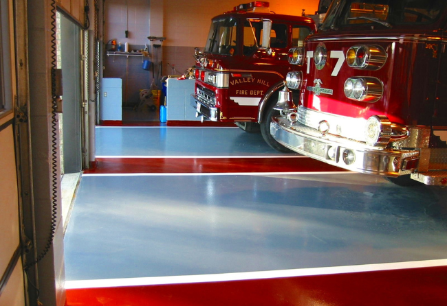 Valley Hill Fire Department Abrasion Resistant Floors