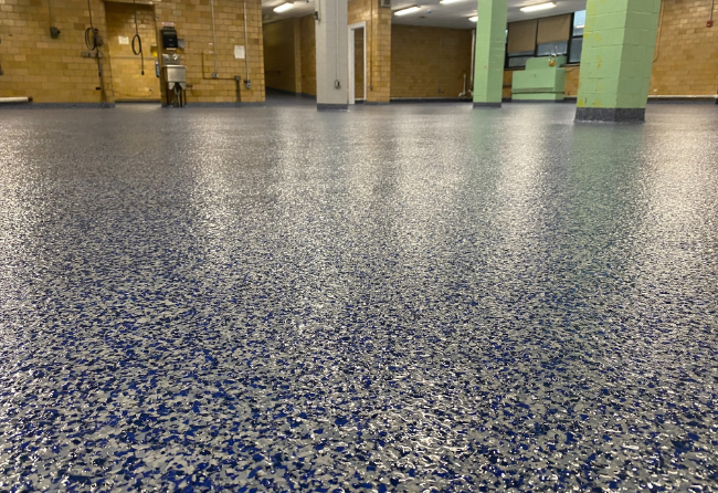 School Cafeteria With Stontec QBF Flooring