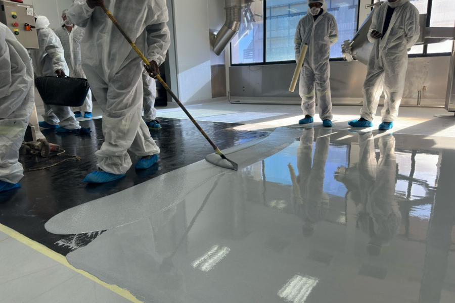 Stonhard Flooring Application ESD