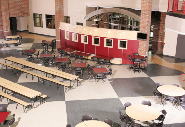Cedar Springs Middle School With Acoustic Flooring