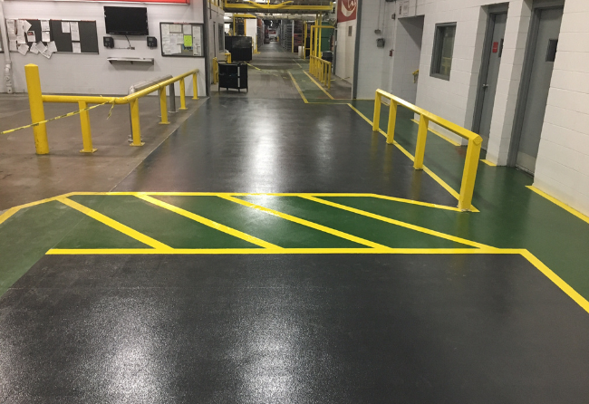 Traffic Aisle In A Beverage Company With Stonclad UT