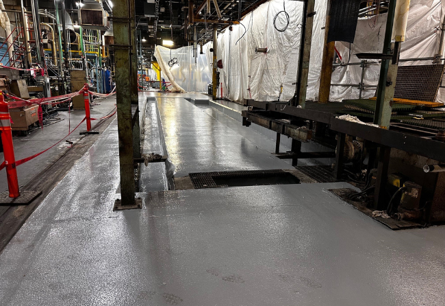 Washer Slab With Stonclad NM Flooring