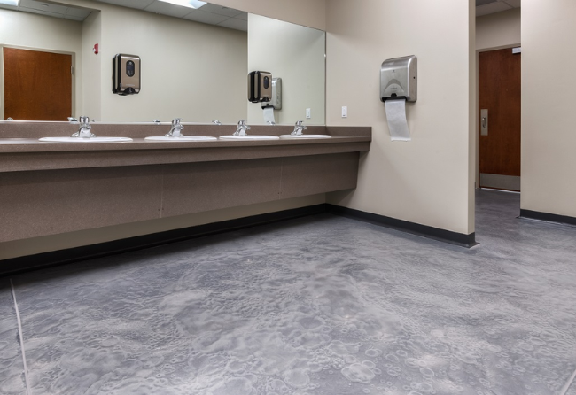 Reflect Flooring In A Restroom