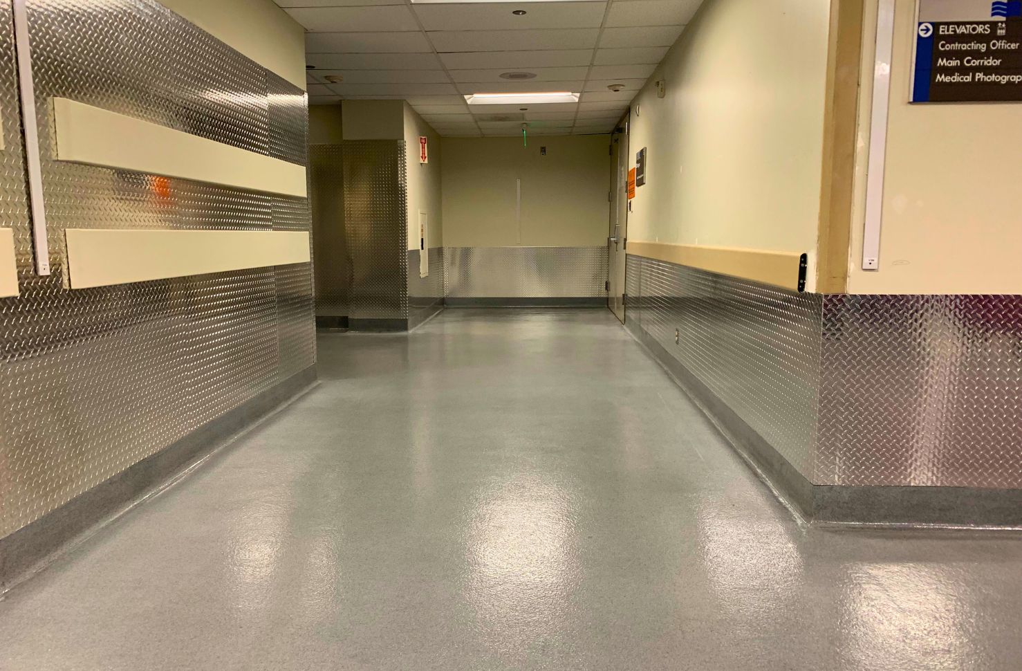 ESD Flooring For An AGV Corridor In A Hospital