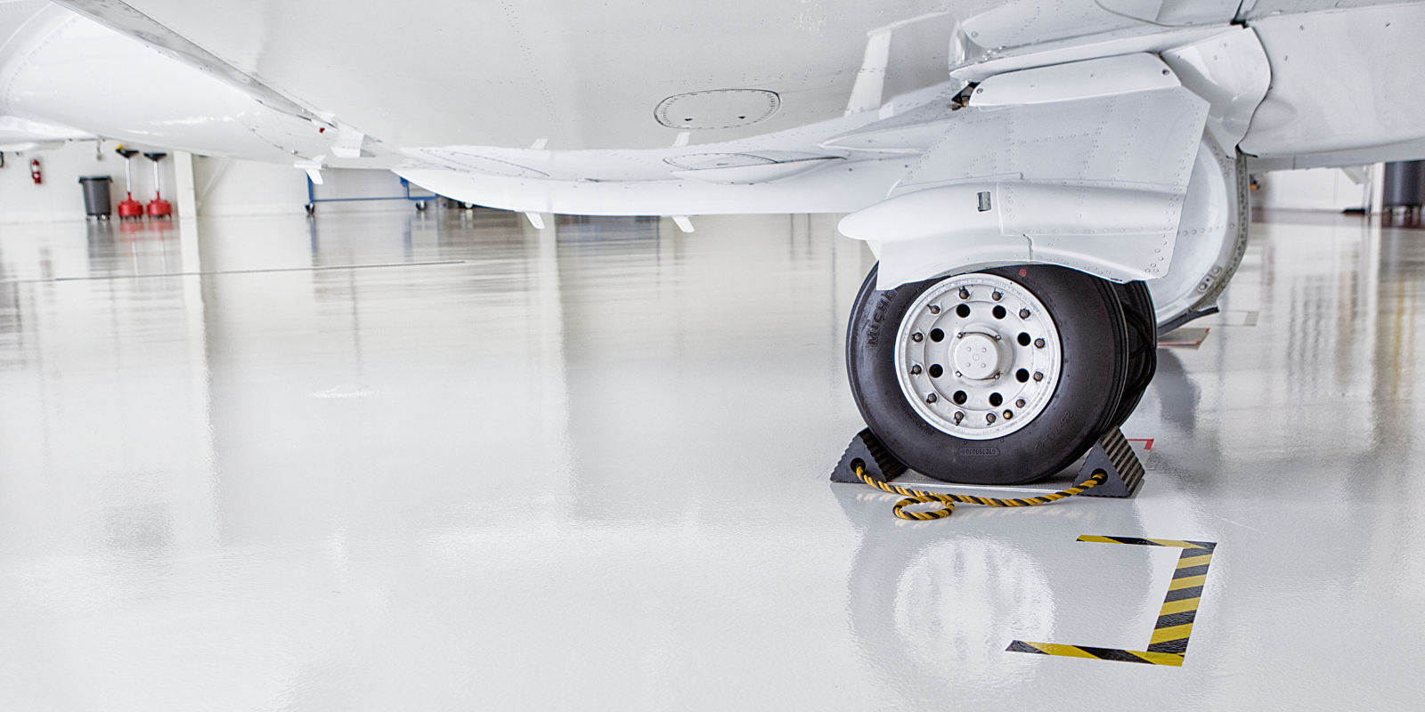 Aircraft Hangar With Stonhard Floors